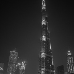 Burj Khalifa Black and White